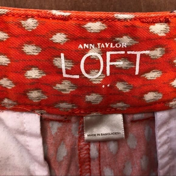 Loft Size 6 Tailored Orange Shorts!! - Picture 2 of 10